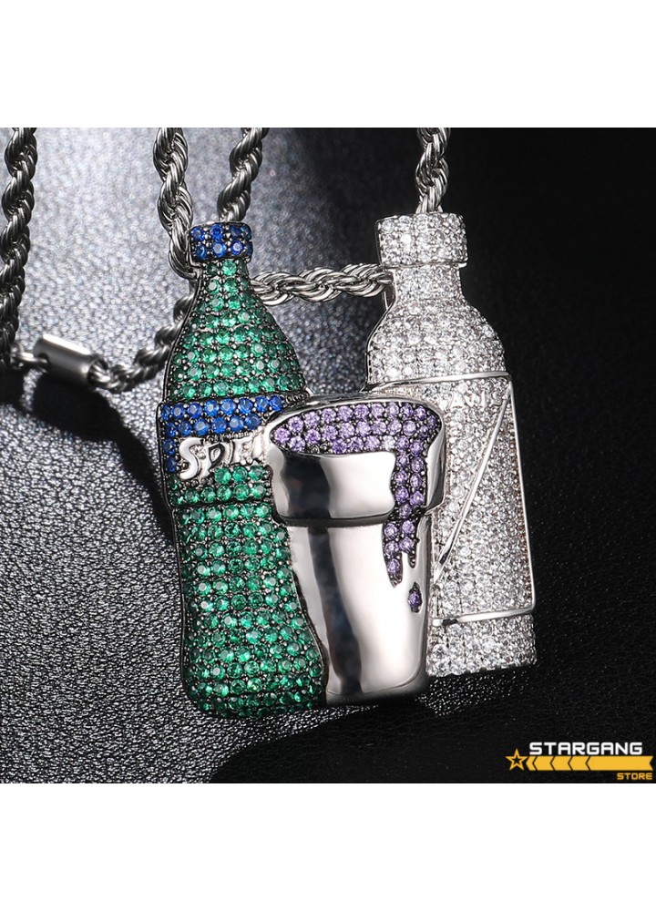 Iced Out Beverage Pendant