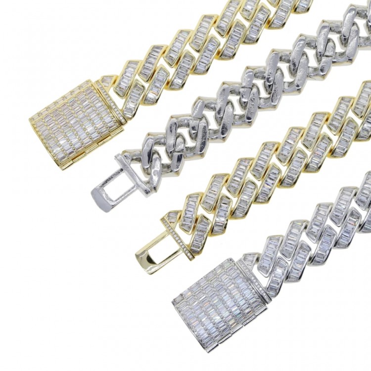 20mm Baguette Prong Chain (Pre-Order)