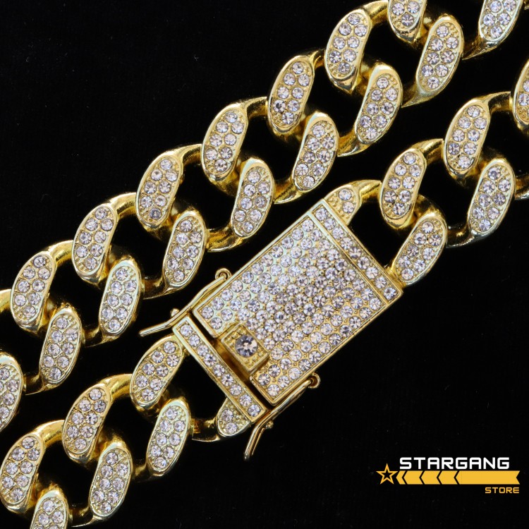 20mm Iced Out Cuban Chain