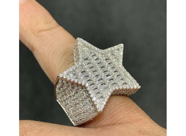 Baguette Star Ring