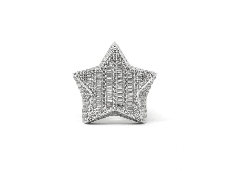 Baguette Star Ring